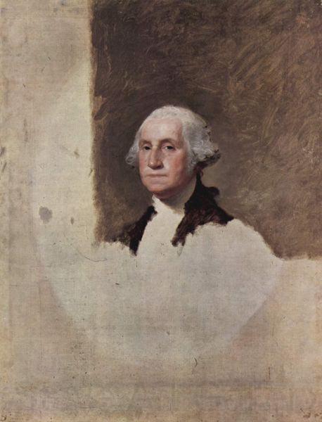 Gilbert Stuart Gilbert Stuart unfinished 1796 painting of George Washington